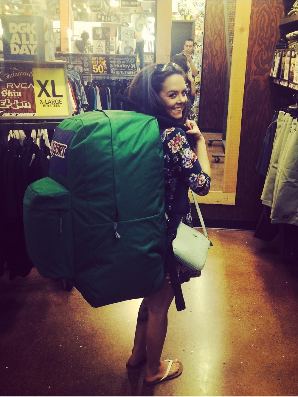 Jansport Bright Red Oversized Backpack - Picture 5 of 5
